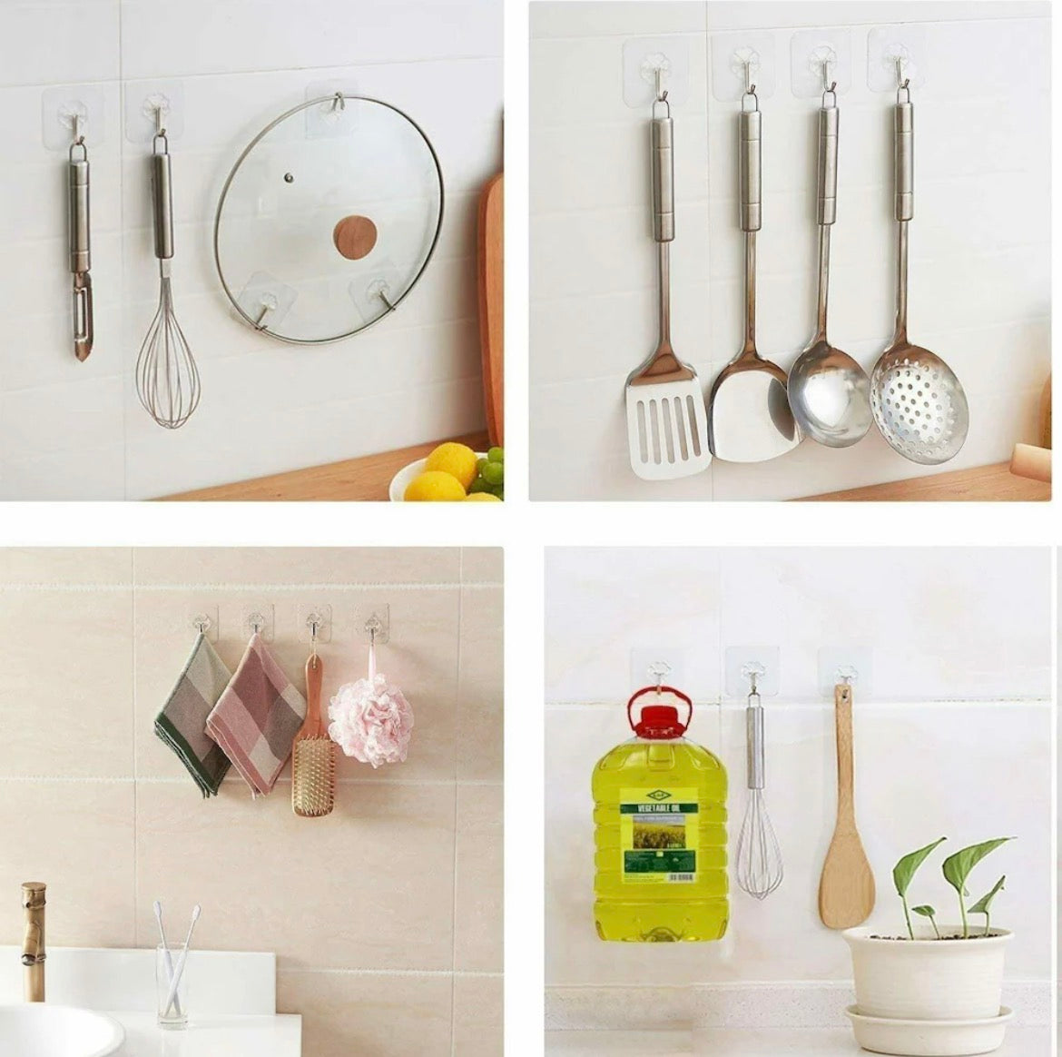 Self Adhesive Strong Flower Wall Hook Sticker